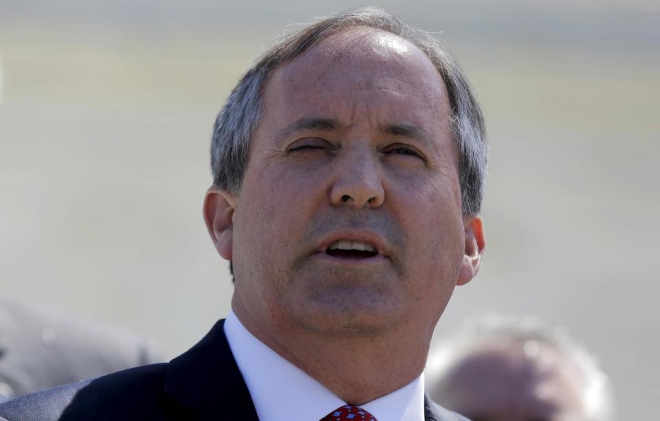 <p>Texas AG Ken Paxton has sued the Biden administration over its freeze on deportations</p>