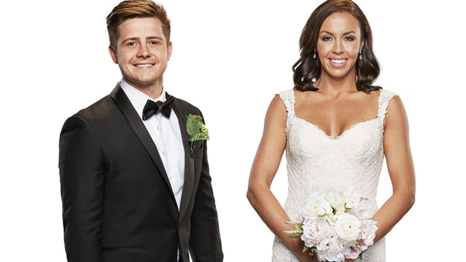 Mikey Pembroke Natasha Spencer MAFS 2020. Photo: Channel Nine.