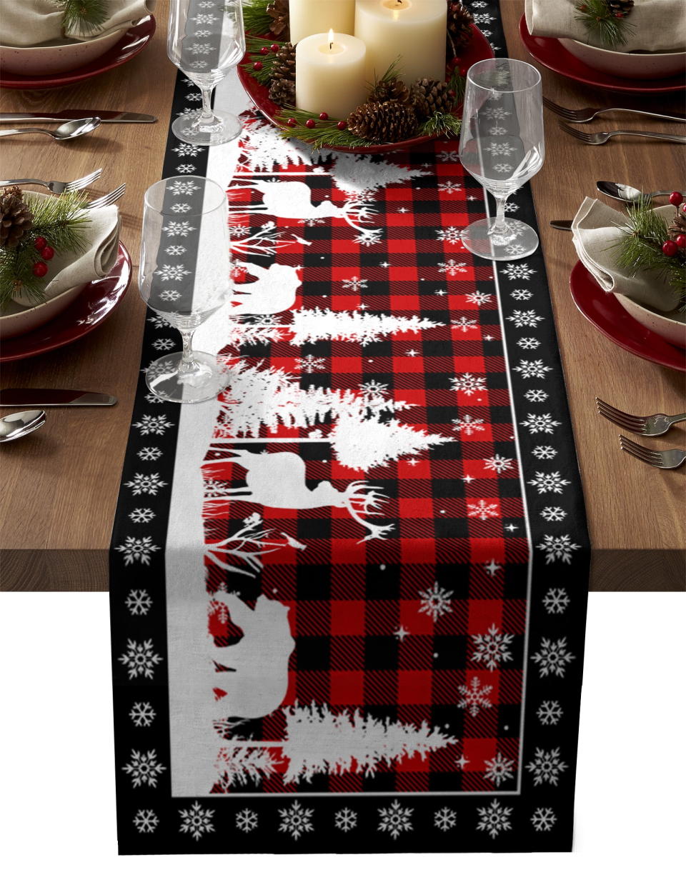 <p><a href="https://go.redirectingat.com?id=74968X1596630&url=https%3A%2F%2Fwww.walmart.com%2Fip%2FChristmas-Table-Runner-Plaid-Runner-Farmhouse-Holiday-Parties-Bear-Deer-Dresser-Scarves-Xmas-Wildlife-Animal-Snowflakes-Tree-Dining-Decor-13-x-72-Inc%2F1885348869&sref=https%3A%2F%2Fwww.thepioneerwoman.com%2Fholidays-celebrations%2Fg45211938%2Fwalmart-christmas-decorations%2F" rel="nofollow noopener" target="_blank" data-ylk="slk:Shop Now;elm:context_link;itc:0;sec:content-canvas" class="link ">Shop Now</a></p><p>Christmas Plaid Table Runner</p><p>walmart.com</p><p>$10.99</p><span class="copyright">Walmart</span>