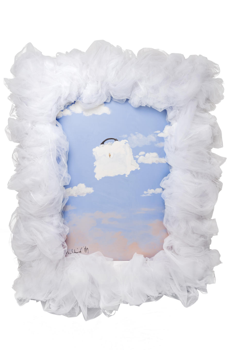 Franco Moschino's "Cloud with handle and padlock" artwork chosen by Lucia Liu.