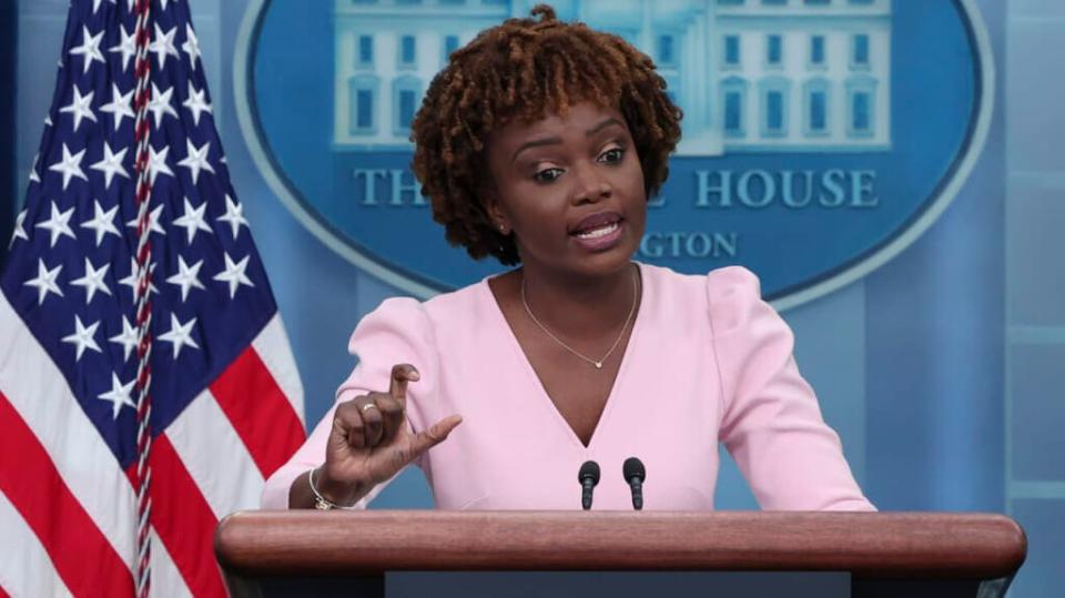 White House press secretary Karine Jean-Pierre