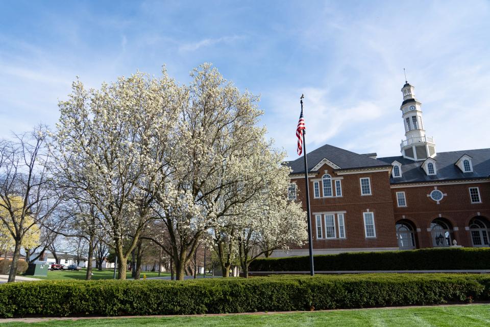 The Bradford Pear, an invasive species is in full bloom Monday, April 10, 2023, in Carmel.