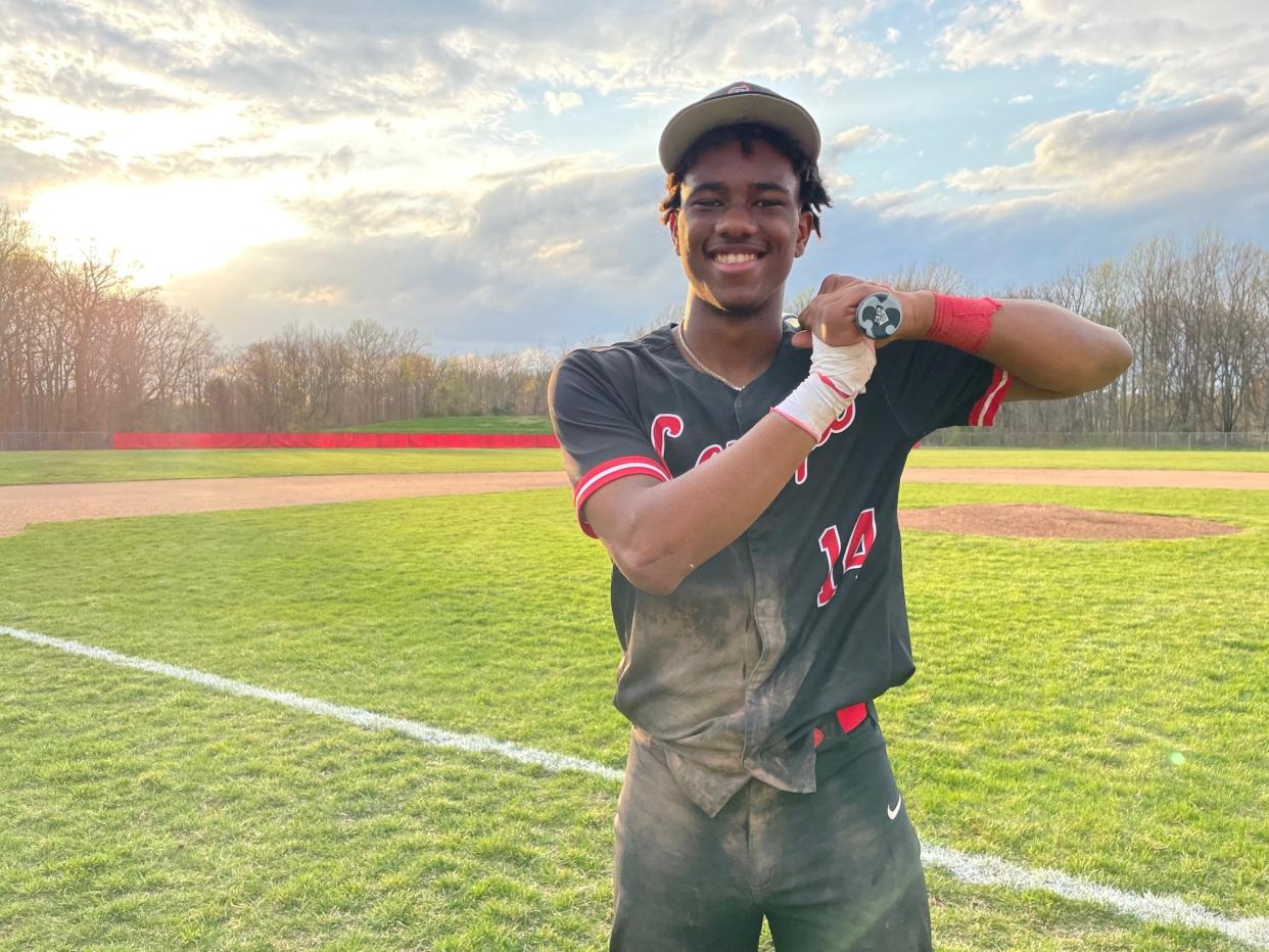 Lenape outfielder Khari Rhodes had a go-ahead single in the sixth inning to lift his team to a 5-3 triumph over Rancocas Valley on Thursday.