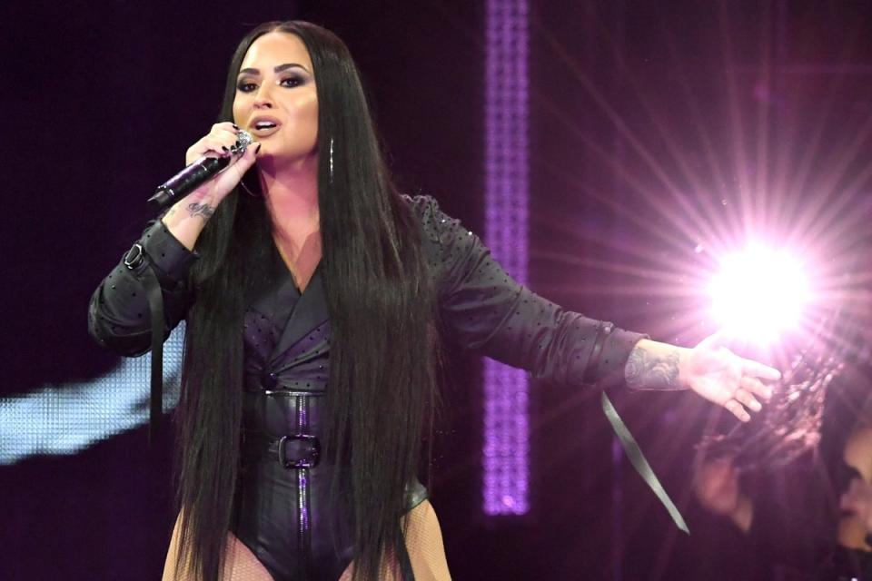 Demi Lovato performs at The Forum, California in 2018 (Getty Images)