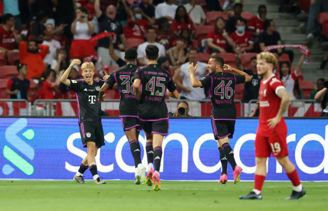 Bayern defeat Liverpool in high-scoring Singapore friendly as Premier  League return nears