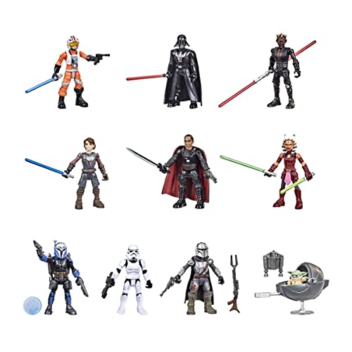 Star Wars Toys Mission Fleet 2.5-Inch-Scale Action Figure 10-Pack, 19 Accessories, with Darth V…