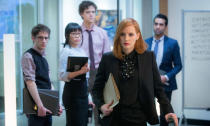 <p>‘Miss Sloane’ is a razor sharp, intricately plotted and relentlessly paced political thriller, held together by a compelling performance from Jessica Chastain as a lobbyist who’s always three steps ahead. It’s a fantastic character study, with the most satisfying conclusion of any of the movies I saw this year. – <i><a rel="nofollow noopener" href="https://twitter.com/morelandwriter" target="_blank" data-ylk="slk:Alex Moreland;elm:context_link;itc:0;sec:content-canvas" class="link ">Alex Moreland</a></i>. (eOne) </p>