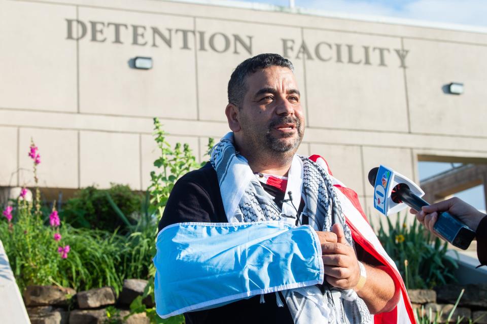 Yassin Terou was booked at the Roger D. Wilson Detention Facility after he was arrested and hospitalized for an injury.