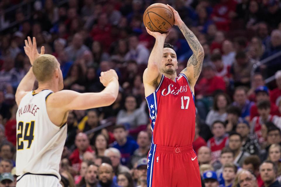 JJ Redick became an important player for the 76ers durting the 2018-19 season, averaging a career-high 18.1 points.