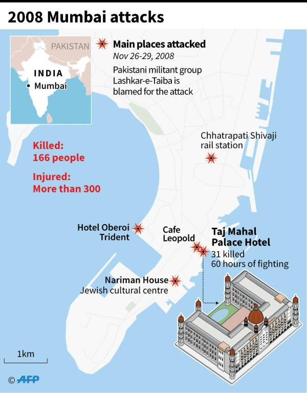 Map and factfile on the 2008 Mumbai attacks that killed 166 people and injured hundreds more