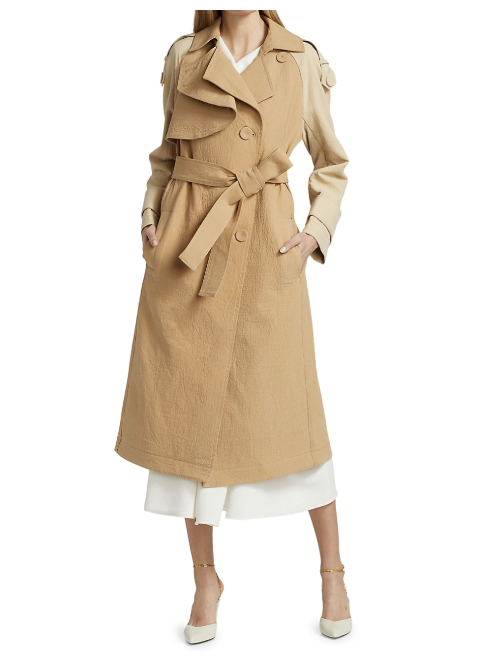 5) Acler Two-Tone Trench Coat