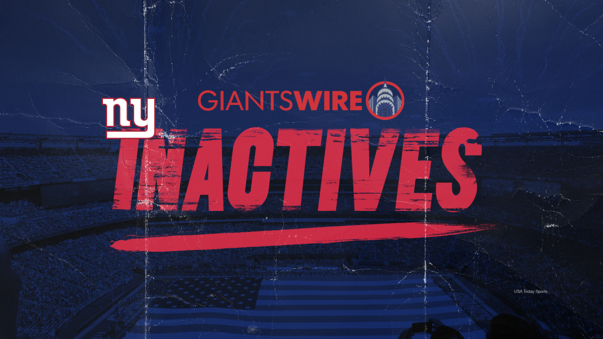 Seahawks vs. Giants inactives: What NFL injury report says and who is not  playing in Week 4 on Monday - DraftKings Network