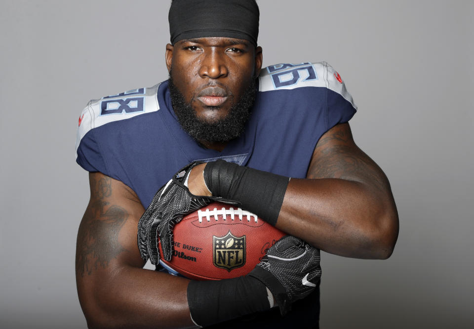 Brian Orakpo and the rest of the Titans pass rushers could have a field day in Week 5 against the Bills. (AP Photo/Mark Humphrey)