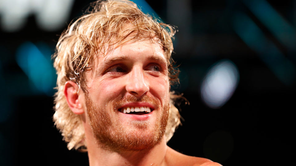 Logan Paul launched the Prime energy drink with former boxing opponent KSI, and the YouTuber also stars in WWE (Getty)
