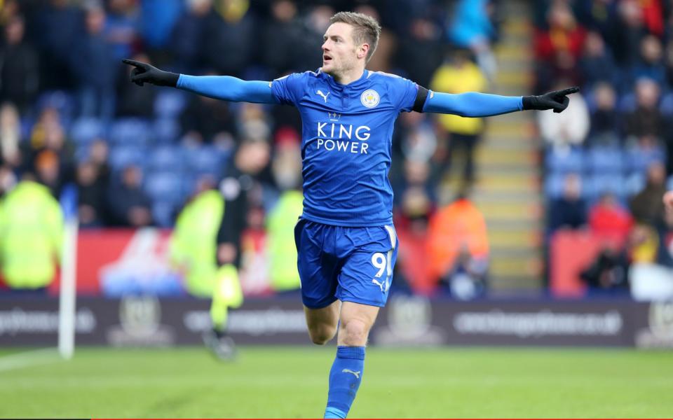 Jamie Vardy has scored 21 goals in 32 games against the top six sides.