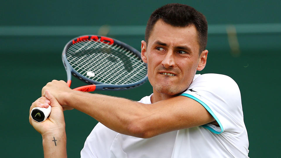 Bernard Tomic remains a long shot to make the US Open main draw. Pic: Getty