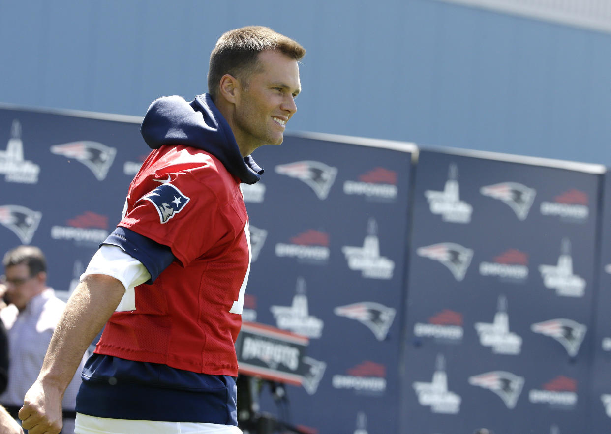 New England Patriots quarterback Tom Brady has a message for his doubters - including one particular sports personality. (AP)