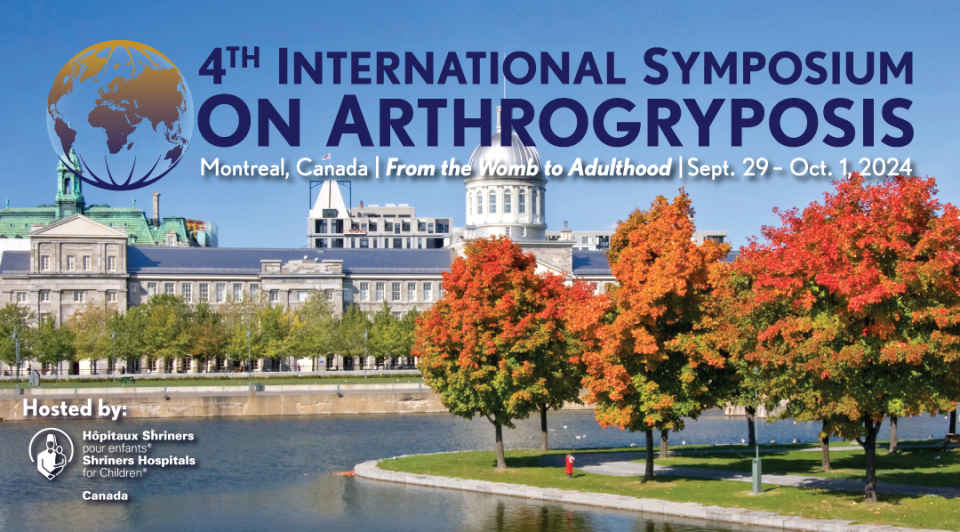 Montreal welcomes scientists from around the world for the 4th International Symposium on Arthrogryposis