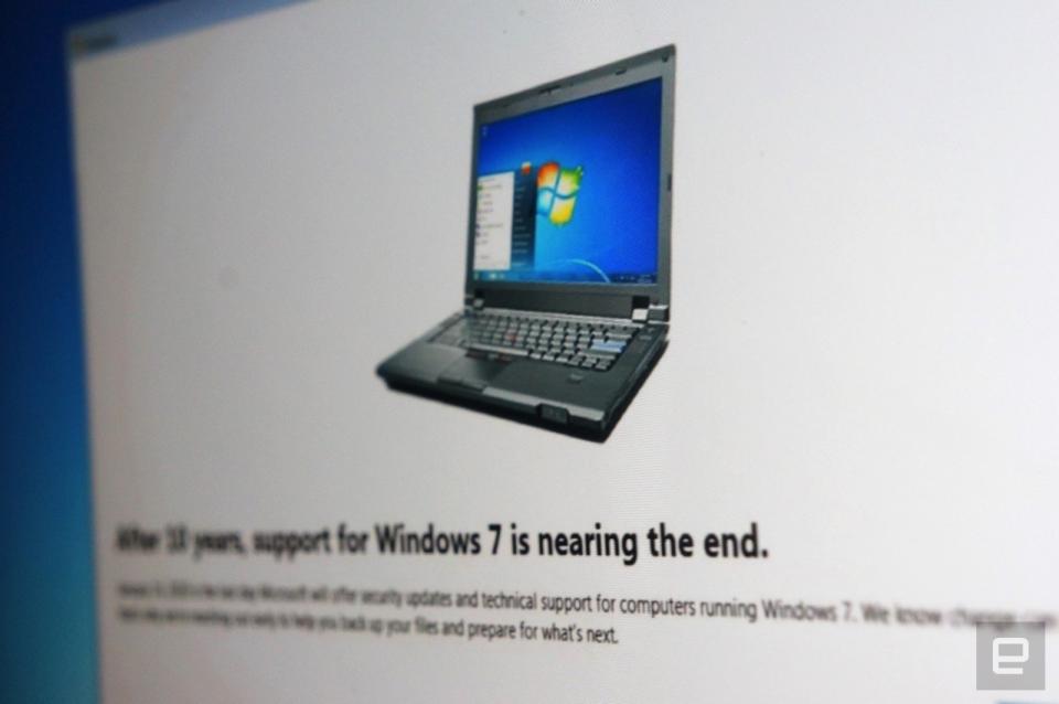 Microsoft really, really wants you to know that Windows 7's security updateswill end soon