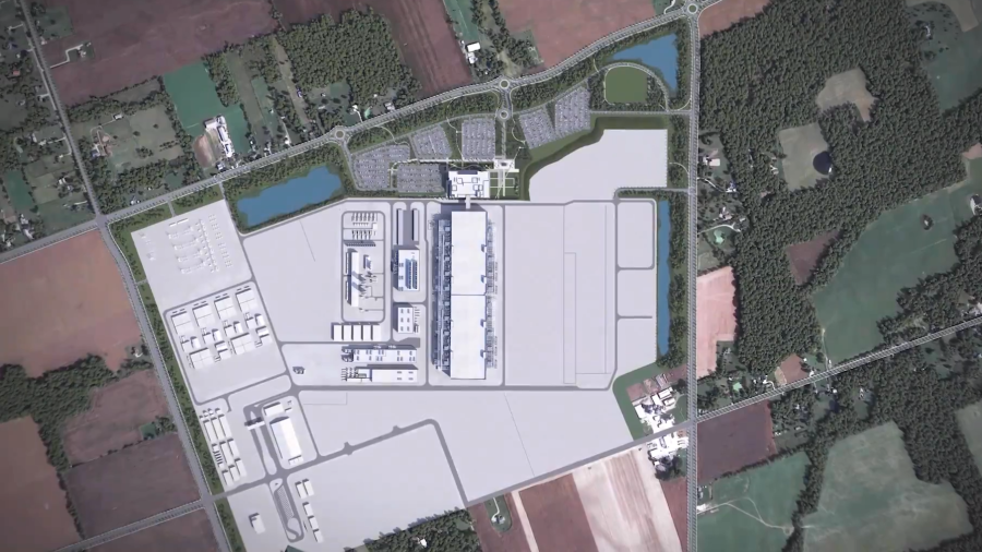 Rendering shared May 1 of Intel’s Ohio One facility being built in New Albany. (Courtesy Photo/Intel Corporation)