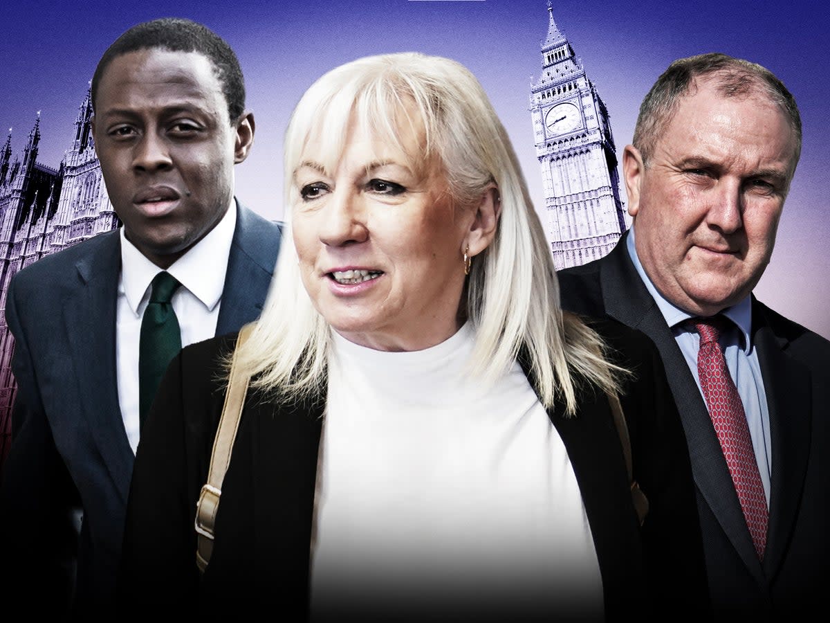 Bim Afolami, Amanda Solloway and Simon Hoare are among the MPs to have listed driving fines as expenses  (PA/Shutterstock/Getty)