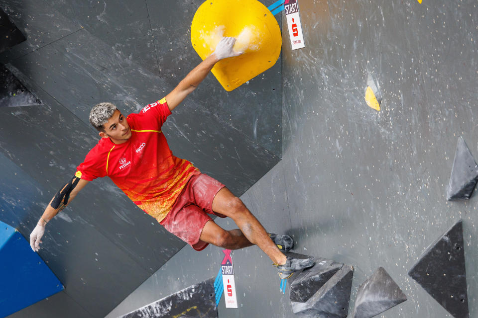 西班牙運動攀登好手Alberto Ginés López。(Photo by Marco Kost/Getty Images)