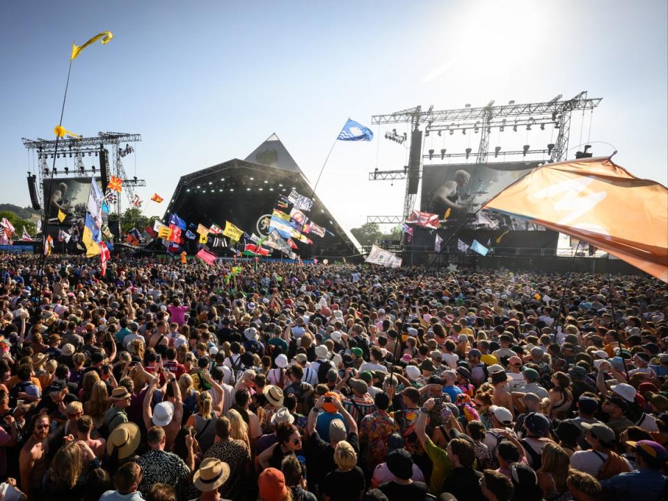 The Pyramid Stage at Glastonbury in 2023 (Leon Neal/Getty Images)