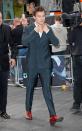 <p>A double-breasted Harry Styles suit isn't quite rock 'n' roll Harry Styles, but the Dunkirk actor's Cuban-heeled boot to the film's premiere very much were. Think Keith Richards, but at a wedding he was almost disinvited from.</p>