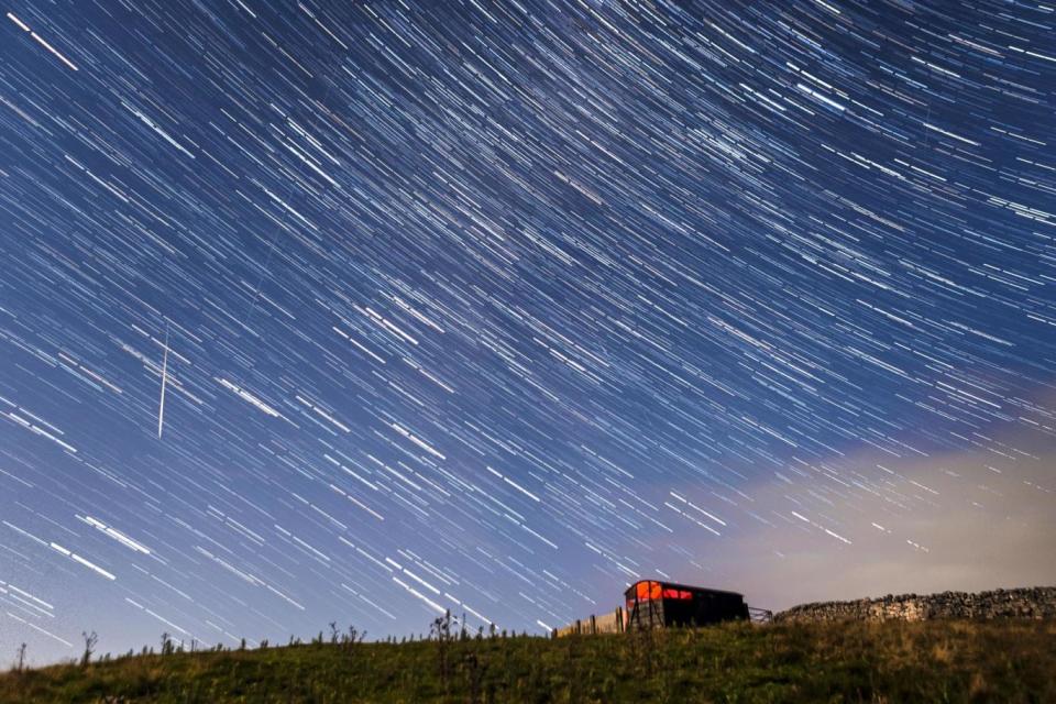 Celestial fireworks captured during the Perseid meteor shower in August (PA Wire/PA Images)