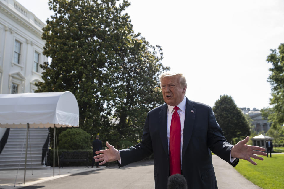 El presidente Donald Trump en la Casa Blanca en Washington el 23 de junio del 2020. (AP Photo/Alex Brandon)