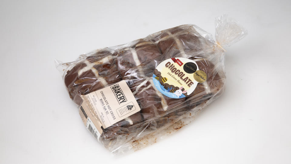 Coles Chocolate Hot Cross Buns came second on Choice's list