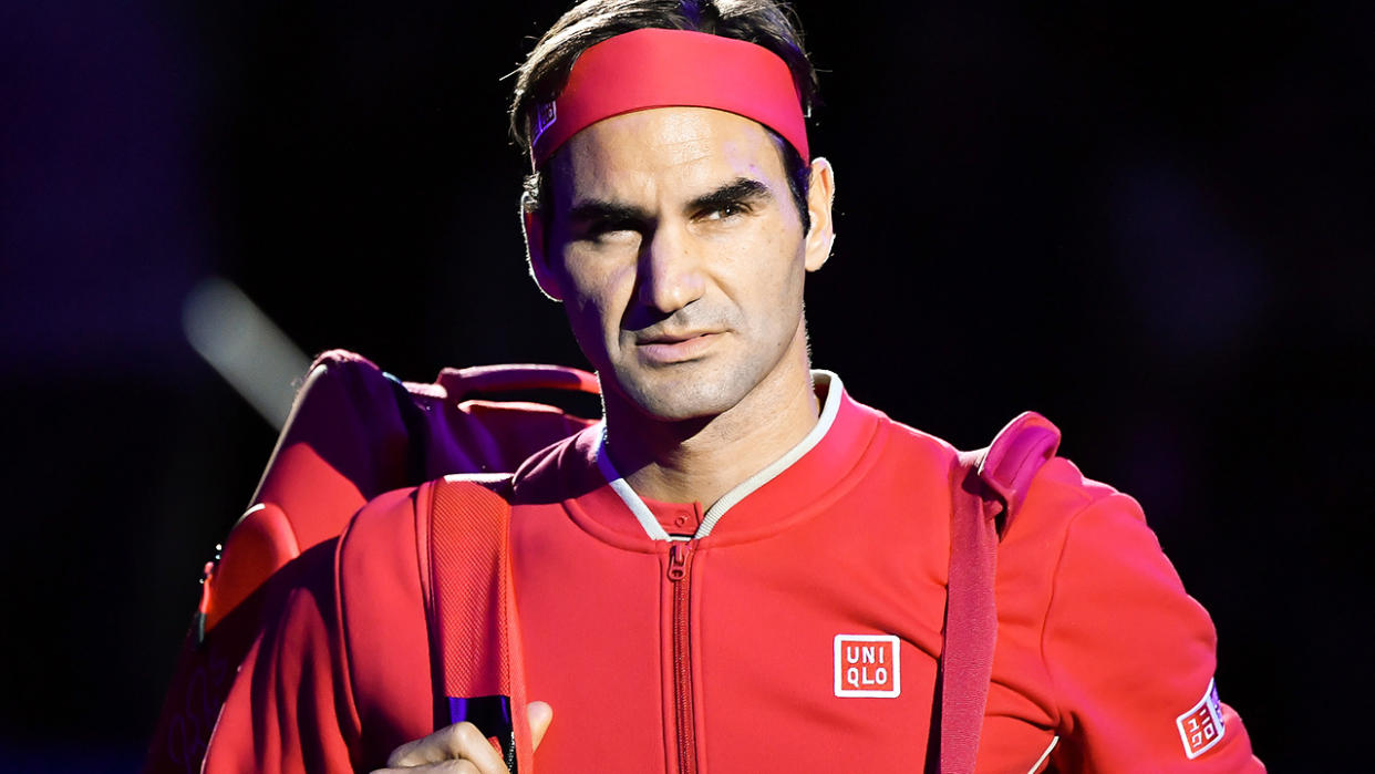 Roger Federer, pictured here at the Swiss Indoors event in Basel in 2019.