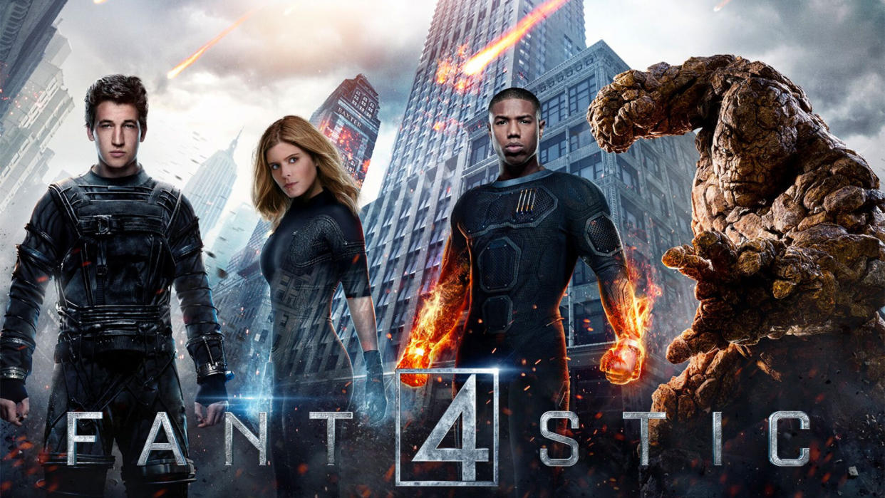 Miles Teller, Kate Mara, Michael B Jordan, and Jamie Bell as the Fantastic Four (20th Century Fox)