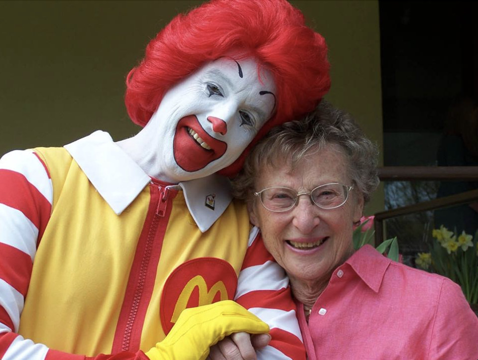 Nancy Robbins and Ronald McDonald