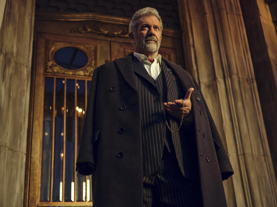 Mel Gibson plays Cormac in The Continental: From The World of John Wick. (Prime Video)