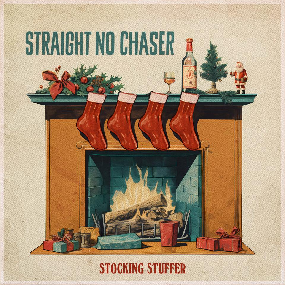 Visual Image for Straight No Chaser's new EP Stocking Stuffer which features eight holiday themed songs