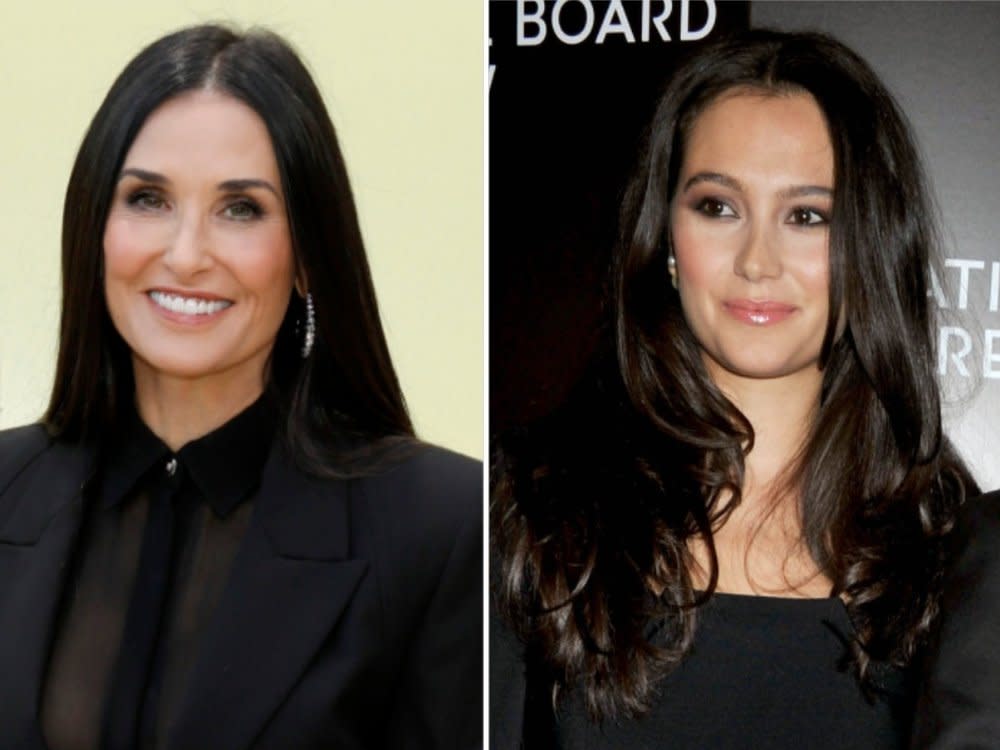 Demi Moore (l.) und Emma Heming-Willis verstehen sich blendend. (Bild: Dennis Van Tine/starmaxinc.com/ImageCollect / Kathy Hutchins/Shutterstock.com)