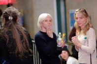 Actress Ellen Barkin arrives after a lunch break to watch the case of film producer Harvey Weinstein at New York Criminal Court during his sexual assault trial in the Manhattan borough of New York City, New York