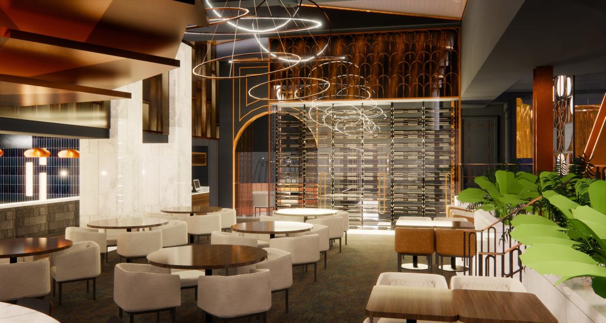 A rendering of Ramsay's Kitchen in Harrah's Las Vegas.