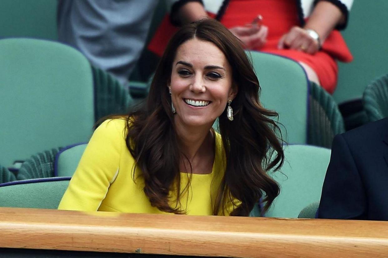 Kate Middleton at Wimbledon in 2016: EPA