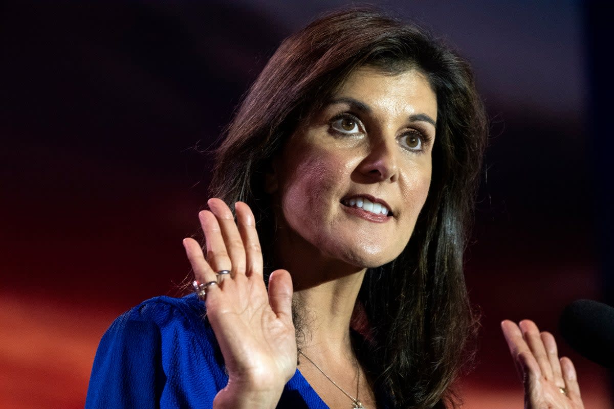 Nikki Haley is challenging for the GOP nomination (Copyright 2023 All rights reserved.)