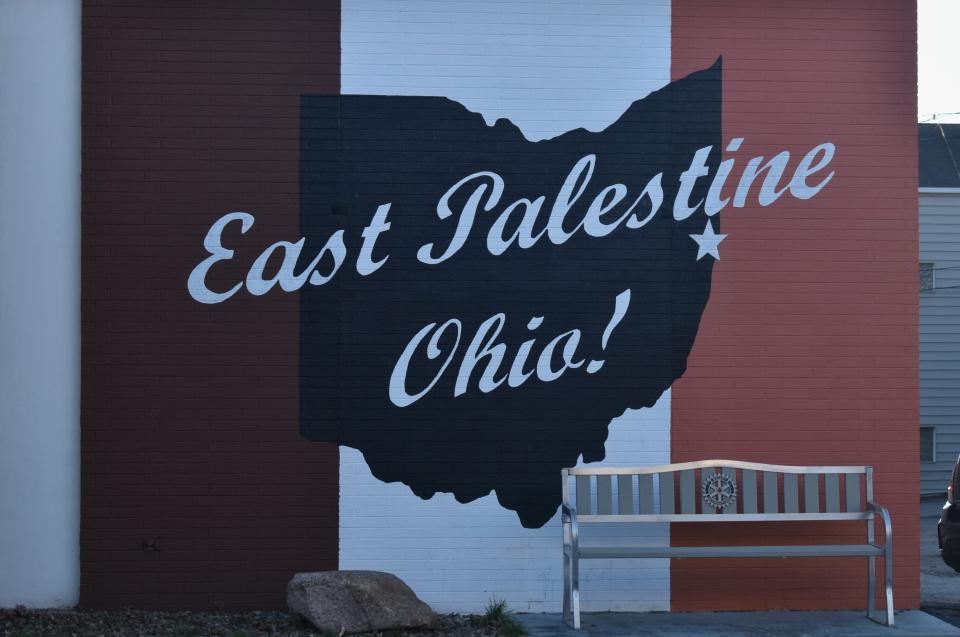 A mural in East Palestine, Ohio.