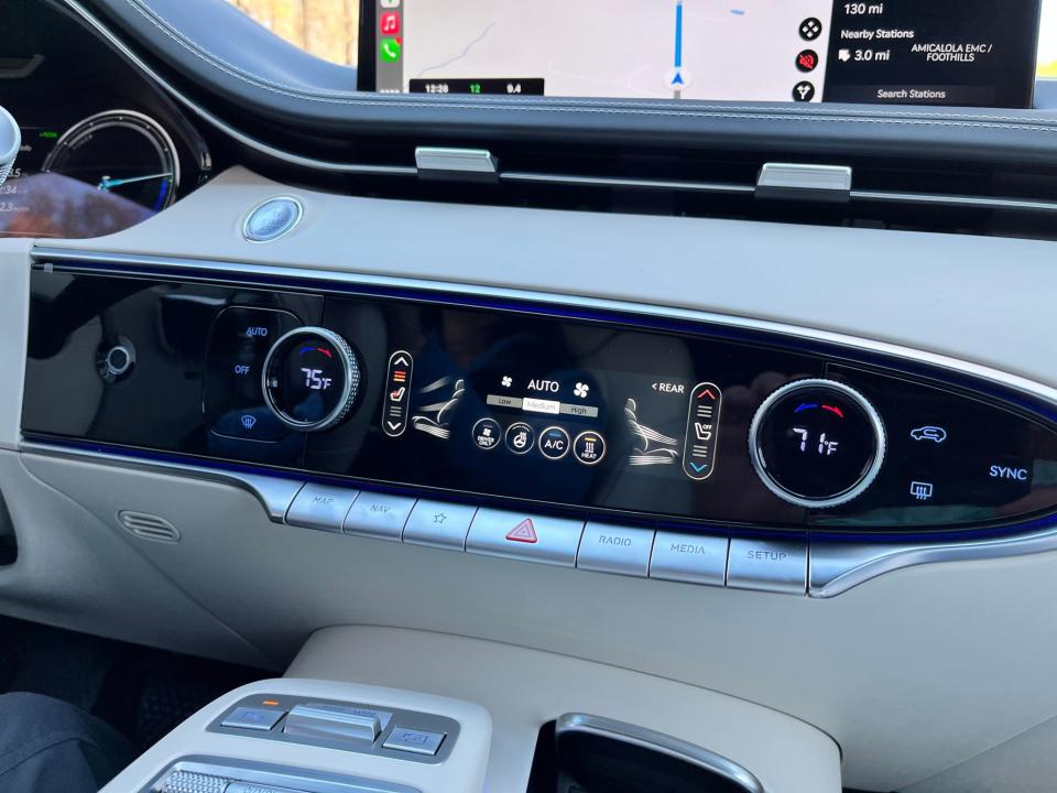 2023 Genesis GV70 EV SUV climate controls