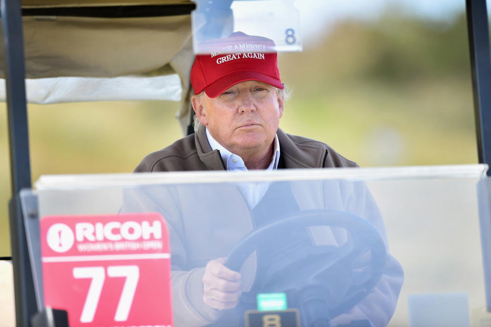 Donald Trump: Golf enthusiast: Jeff J Mitchell/Getty Images