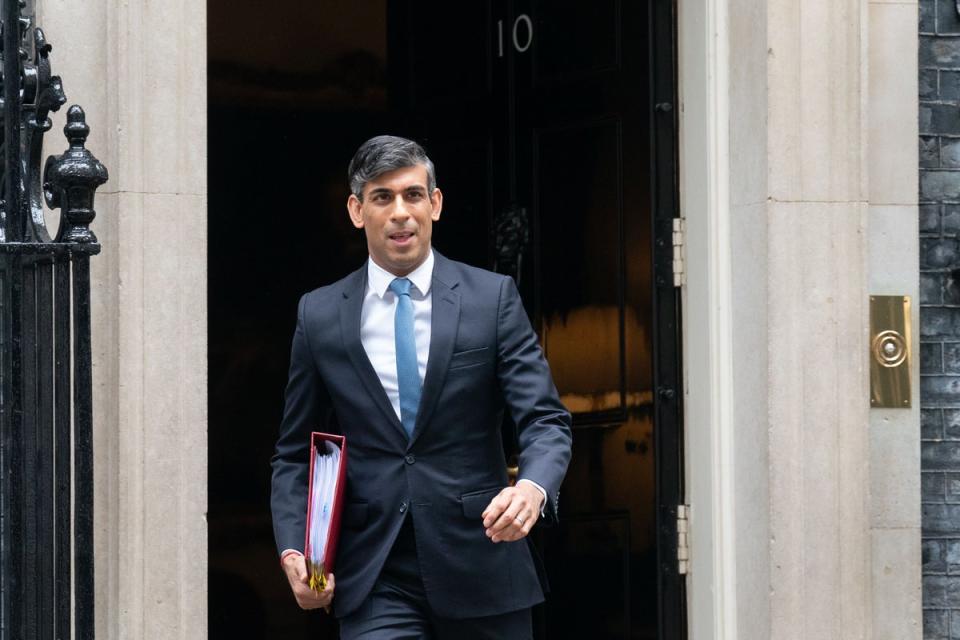 Rishi Sunak’s announcement caught Westminster by surprise (PA Wire)