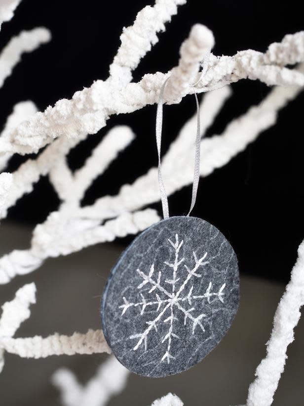 Felt-and-Thread Snowflake