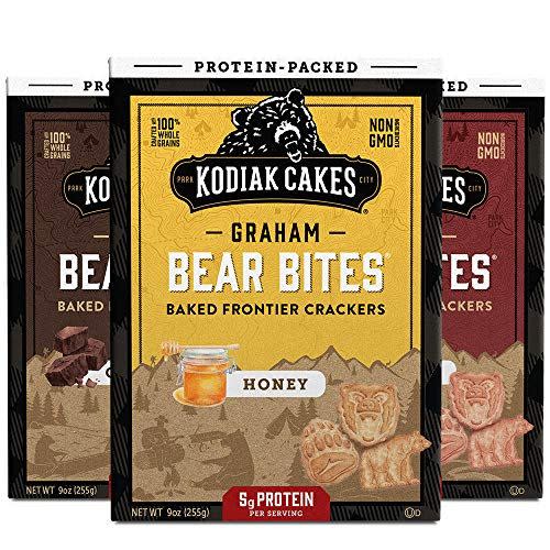 Kodiak Cakes Bear Bites Graham Crackers, 3-Pack