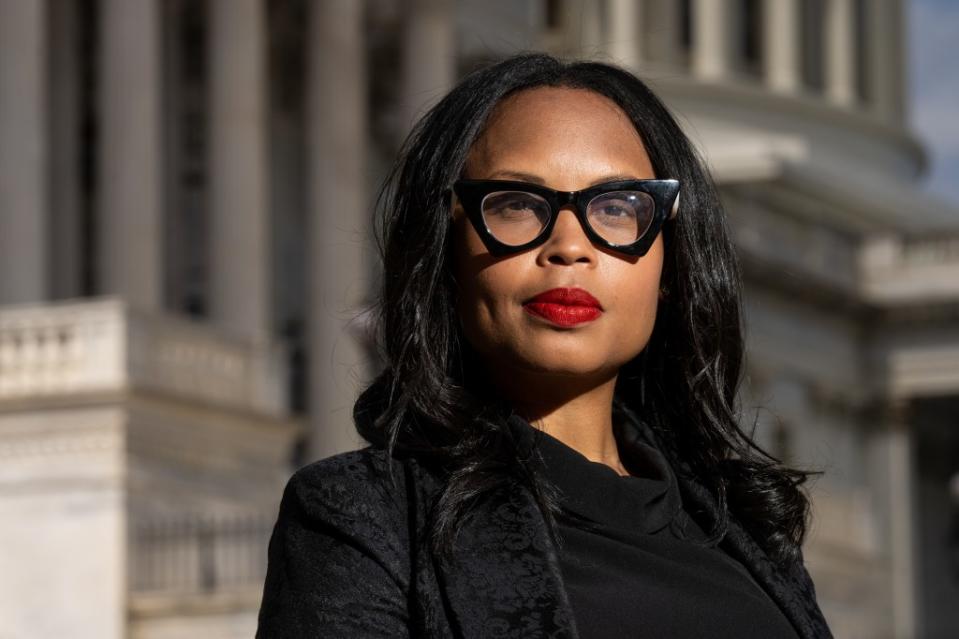 UNITED STATES – SEPTEMBER 13: Dr. Sesha Joi Moon, Director of the House of Representatives Office of Diversity and Inclusion, poses outside the U.S. Capitol in Washington on Tuesday, September 13, 2022. (Bill Clark/CQ-Roll Call, Inc via Getty Images)