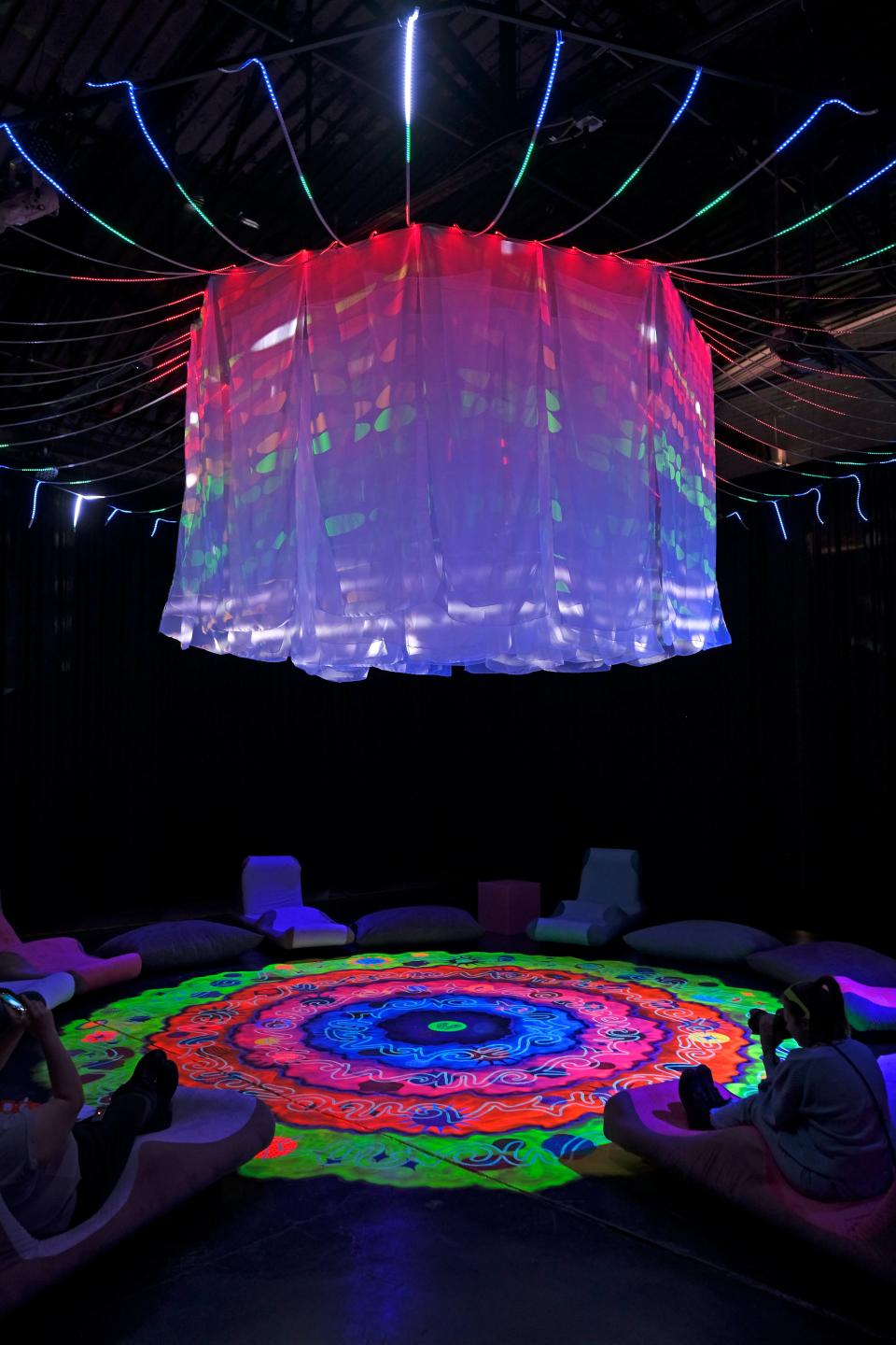 "Cosmic Callback: An Illuminated Interlude" lights up at Factory Obscura headquarters June 1 in Oklahoma City.