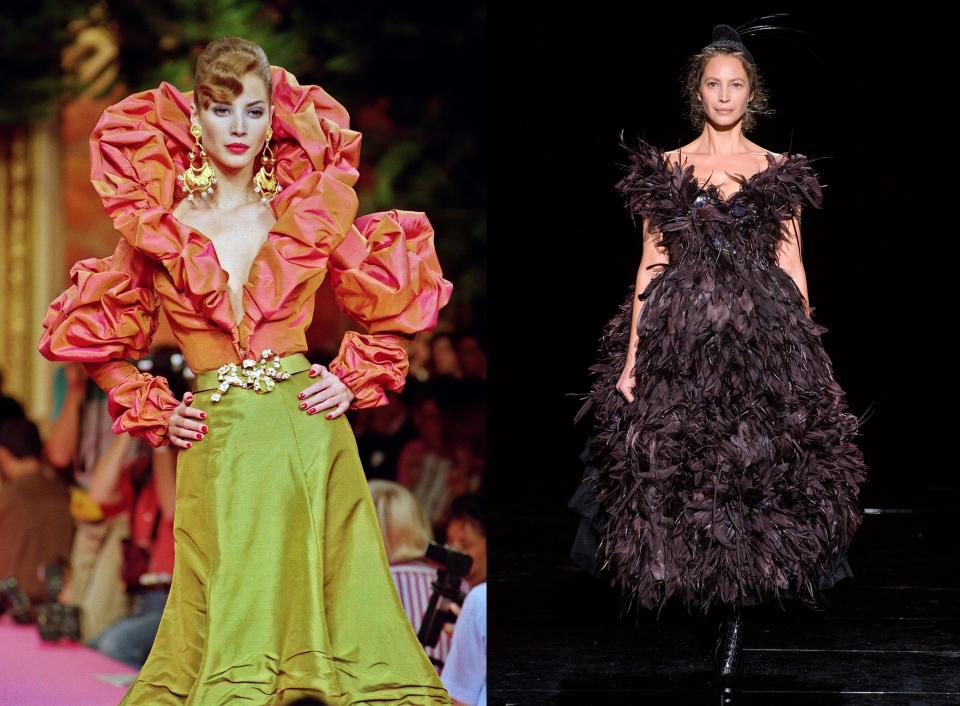 Christian Lacroix Couture Fall 1992; Marc Jacobs Fall 2019